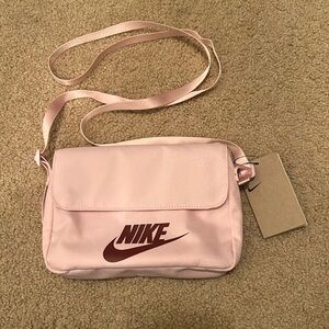 Nike Pink Crossbody Bag with Adjustable Strap